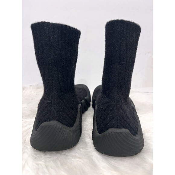 ZARA Men Sock Knit Fabric High-Top Sneakers Black Size US 9 EUR 42 - Picture 11 of 15